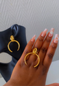 Ensemble boucles d’oreilles et bague
